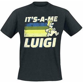 เสื้อยืดผู้หญิง - ร้อนขายเสื้อยืดคลาสสิกซูเปอร์ลุยจิ-Its-aMeสีดําXOFgila71LGcikn95