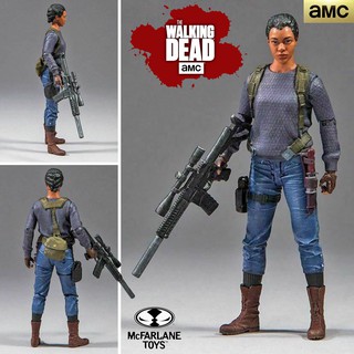 Model Figma งานแท้ ฟิกม่า Figure ฟิกเกอร์ McFarlane Toys AMC TV Series The Walking Dead เดอะวอล์กกิงเดด Sasha ซาช่า