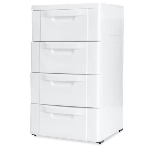 ตู้ลิ้นชัก 4 ชั้น 1600M4 สีขาว