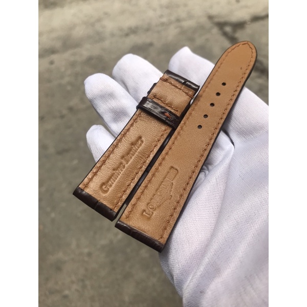 สายนาฬิกาแฮนด์เมดหนังจระเข้ Longines