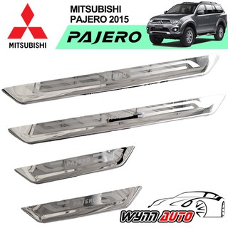 RICH ชายบันไดรถยนต์ MITSUBISHI PAJERO SPORT ปี 2015-ปีปัจจุบัน (แปะบน)