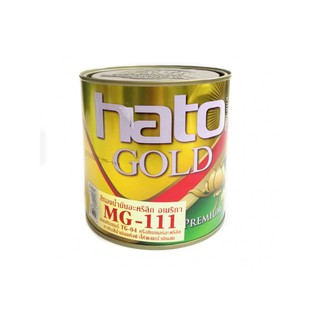 สีทอง HATO MG111 ฮาโต้ (สูตรนํ้ามัน) ทองอเมริกา ขนาด 0.946 ลิตร (1 กระป๋อง 420.-) MG-111