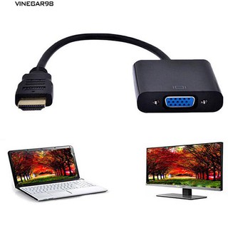 1080P HDMI ชายกับ VGA หญิง HD Video Converter อะแดปเตอร์แปลงสัญญาณสำหรับเครื่องพีซี