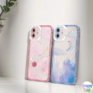 เคสโทรศัพท์มือถือแบบนิ่ม กันรอยเลนส์กล้อง ลายก้อนเมฆ ดาว สําหรับ VIVO Y53S Y51 Y51A Y31 2021 Y15S Y15A Y20 Y20i Y12S Y12A Y20s G Y30 Y50 Y30i Y12 Y15 Y17 U10 Y19 Y33S Y21S Y21 Y52 Y72 5G