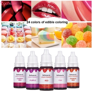 24 lakerain water and oil dual-use pigment food coloring diy lip gloss raw materials cream cake decorating handmade soap ✨