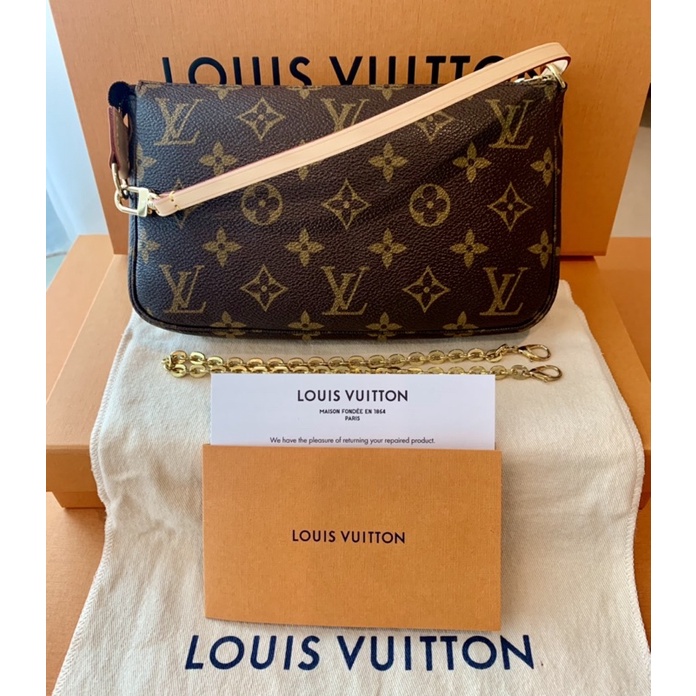 LV Pochette Monogram แท้ DC02