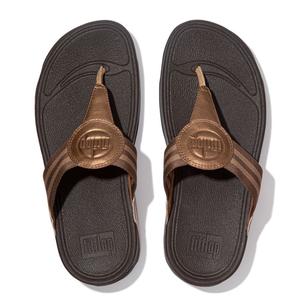 FITFLOP รองเท้าลำลองผู้หญิง WALKSTAR รุ่น DX4-012 สี BRONZE รองเท้าผู้หญิง #5