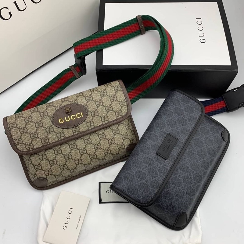 อ่านรายละเอียดด้านล่างน้า❤️🌈 Gucci belt bag หนังแท้ 💯