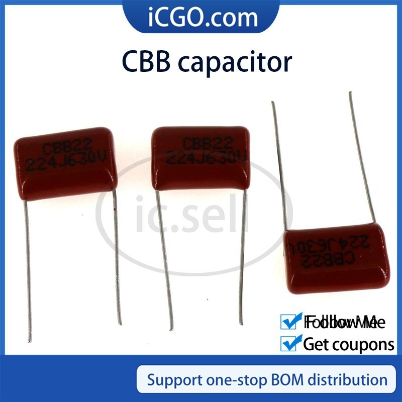 10pcs CBB Capacitor 184J 224J 274J 334J 394J 474J 250V 400V 450V 630V 800V CBB22 Metallized Polyprop