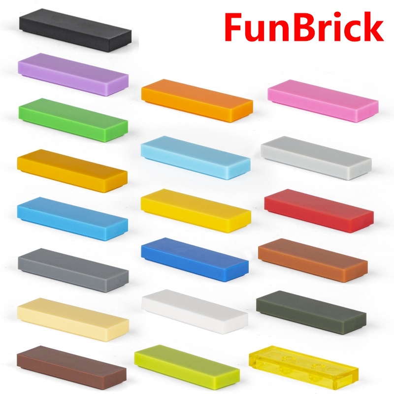 [Funbrick] กระเบื้องแบน 1x3 63864 เข้ากันได้กับของเล่นตัวต่อ Blcok คลาสสิกที่มีชื่อเสียง MOC DIY 50 