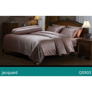 ผ้าปูที่นอน 5/6 ฟุต เจสสิก้า แจ็คการ์ด คอตตอน 100% ทอ 650 เส้นด้าย(Jessica Jacquard)