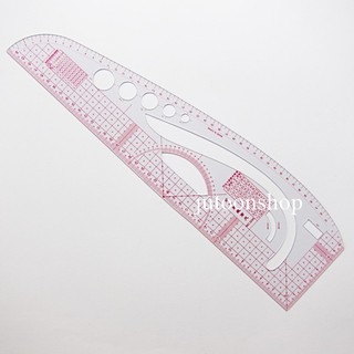 ไม้บรรทัด สร้างแบบเสื้อ ยาว 45 cm.