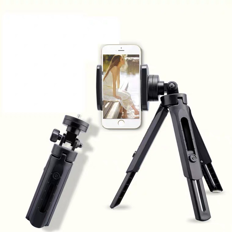 Tripod Support(กล่องเทา)  ใช้กับมือถือ/กล้อง +ตัวหนีบมือถือ Camera Tripod2in1