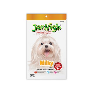 Jerhigh ขนมสุนัข 60-70g  อร่อย 8รส (ขนมหมา เจอไฮ) 1 ห่อ