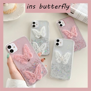 เคส OPPO A58 A57 A77S A54 A53 A31 A17 A17K A16 A15 A15S A93 A92 A91 A52 A12 A9 A5 A7 A5S A1K F11 A37 A37 A37F A37F 4G Reno2 F 5 4  3D Starry Sky Fairy Butterfly Soft TPU Case Cover