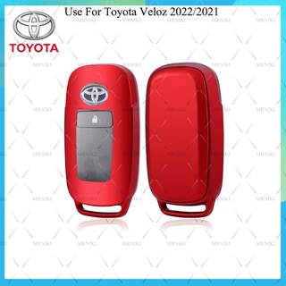 เคสกุญแจรีโมทรถยนต์ ซิลิโคน TPU โครเมี่ยม สําหรับ Toyota VELOZ 2022 VELOZ 2021