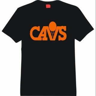 เสื้อยืดวินเทจ - เสื้อเชิ้ตผู้ชาย NBA: เสื้อเชิ้ต CAVS Cavaliers ทีมสีดํา