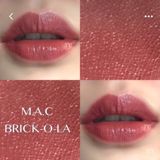 MAC Amplified Creme Lipstick #Brick-O-La 3g ลิปสติกแมคแท้ ฉลาก King Power/Counterไทย/USA