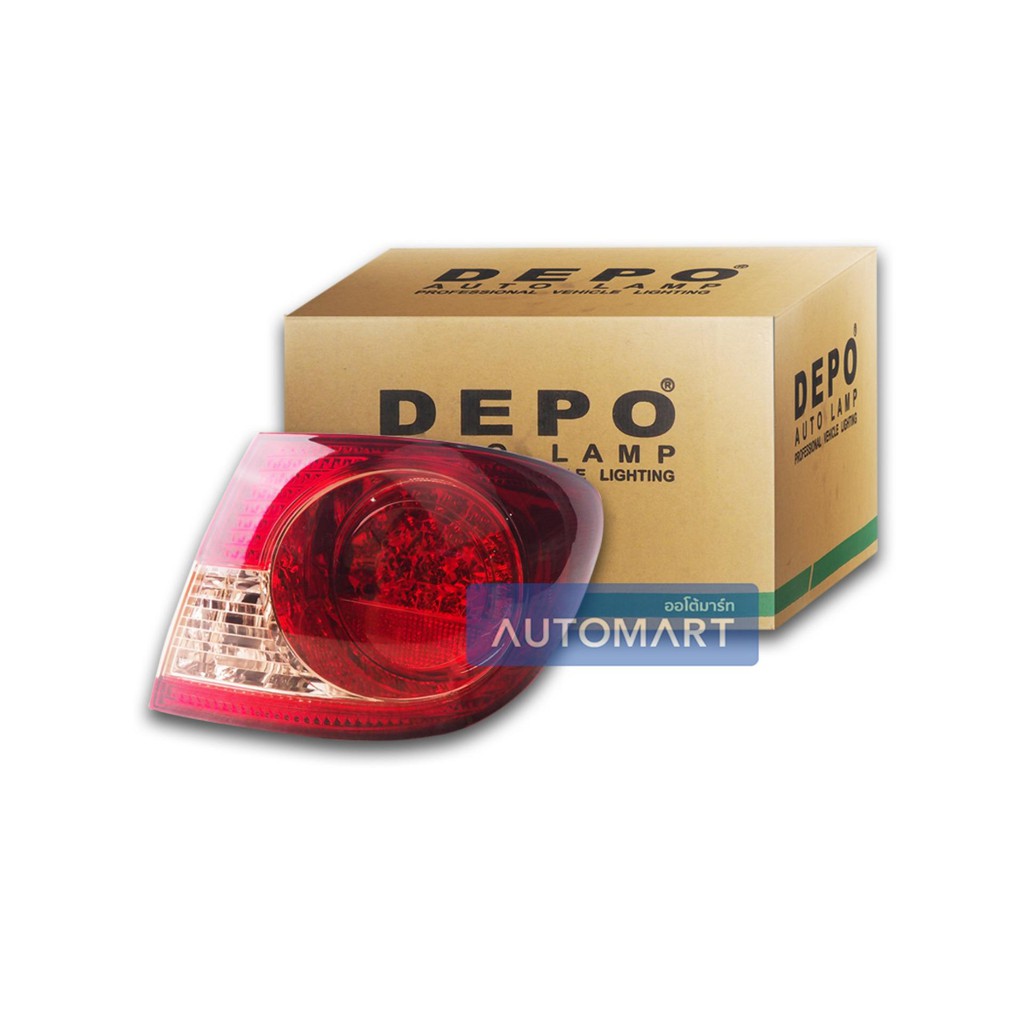 ไฟท้าย Toyota Altis 2003 ข้างขวา แบบไม่มีหลอด (1ชิ้น) — DEPO | โคมไฟท้าย