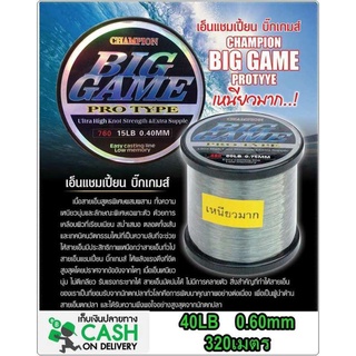 สายเอ็นตกปลา สายเอ็น ตกปลา แชมเปี้ยน บิ๊กเกมส์ champion big game protype