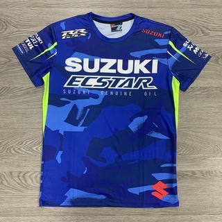 [COD]MOTOGPทีมเครื่องแบบวัฒนธรรมเสื้อแข่งเสื้อยืดฤดูร้อนGSXRแขนสั้นรถจักรยานยนต์แห้งเร็วระบายอากาศขี่สั้นS-5XL