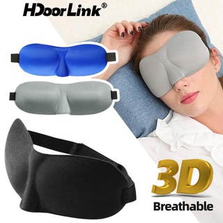 Hdoorlink หน้ากากปิดตา 3D เบาะนุ่ม นอนหลับ ท่องเที่ยว พักผ่อน แบบพกพา ปิดตาท่องเที่ยว แผ่นปิดตาปิดกั้นแสง หน้ากากปิดตานอนหลับ