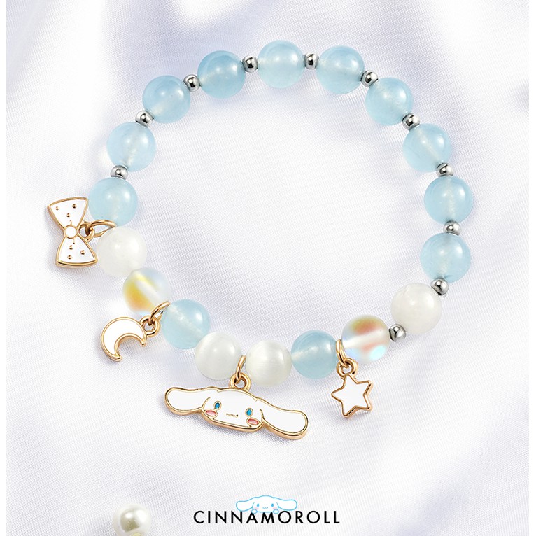 Tide color painting x Sanrio Cinnamon dog crystal bracelet girls ins niche design 2021 new transfer 