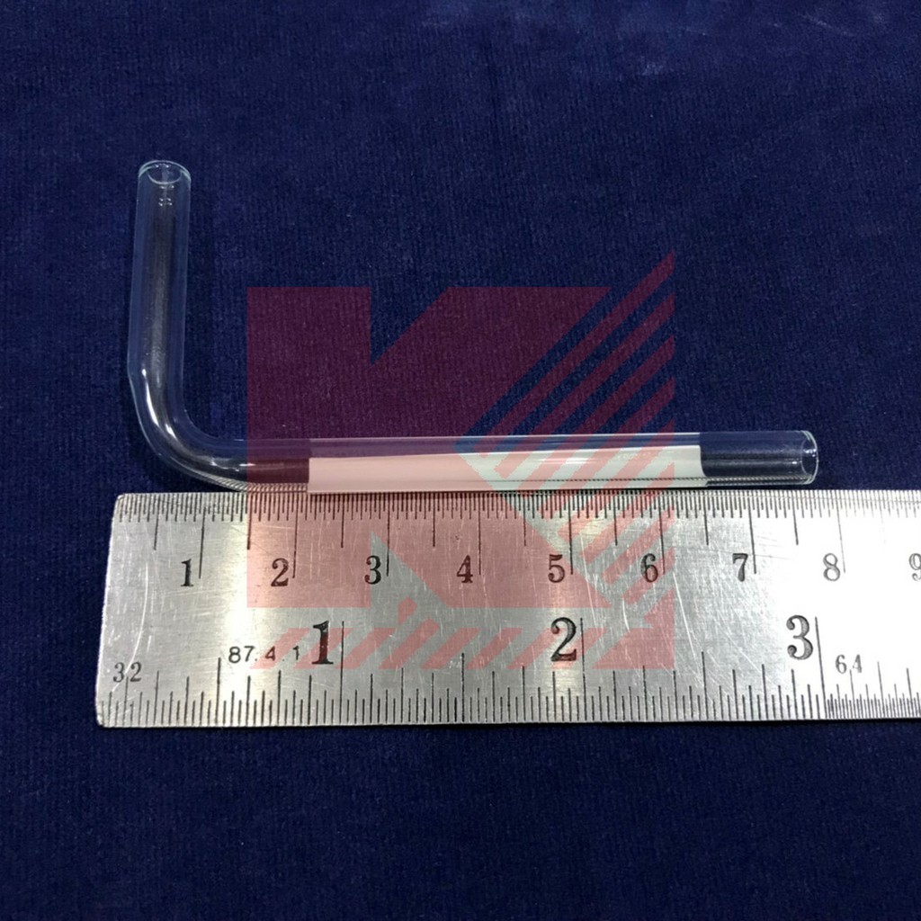 หลอดแก้วนำก๊าซตัว L  หลอดทดลอง อุปกรณ์วิทยาศาสตร์