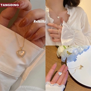 【Cod Tangding】จี้สร้อยคอรูปทรงโอปอลเครื่องประดับแฟชั่นสไตล์เกาหลี