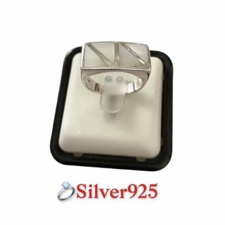 แหวนเงินแท้925 ประดับมุก(Mother of pearl sterling silver)