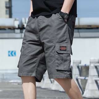 กางเกงขาสั้นลำลองผู้ชายไซส์ M-4XLเอวยางยืดกระเป๋าข้างผ้าดีคุณภาพดีและราคาถูก
