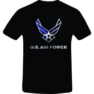 [COD]เสื้อยืด พิมพ์ลายดอกไม้ US Air Force คุณภาพดี เลือกลายได้ แฟชั่นคู่รัก สําหรับชาย และหญิงS-5XL