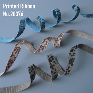 MOMOTARA No. 20376 ริบบิ้น ริบบิ้น Ribbon พิมพ์ลาย Printed Ribbon ขนาด 1 CM ยาว 36 หลา