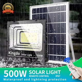 ไฟโซล่า 500W Solar lights ไฟสปอตไลท์ กันน้ำ ไฟ Solar Cell ใช้พลังงานแสงอาทิตย์ โซลาเซลล์ ไฟถนนเซล ไฟกันน้ำกลางแจ้ง