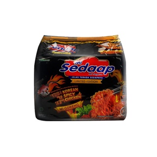 หมี่ซีดาพ โคเรียน สไปซี่ ชิคเค่น แพ็ค 5 / Mi Sedapp Mi Goreng Perisa Asli 87 g.