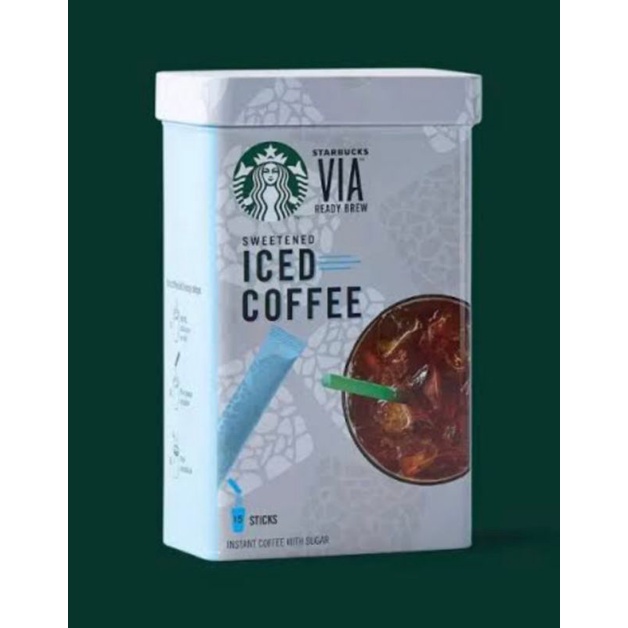 กาแฟสำเร็จรูป Starbucks VIA Iced Coffee บรรจุ 15 ซอง