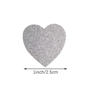 💥จัดส่งไว💥(ST-22)สติกเกอร์ไดคัทเนื้อกากเพชรรูปหัวใจ 300 ดวง