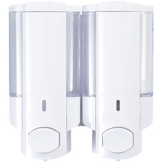 ที่กดสบู่ 2 ช่อง MOYA SD-828A สีขาว-ใส DISPENSER 2 CHANNELS MOYA SD-828A WHITE-CLEAR