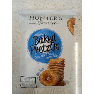 ( พร้อมส่ง )Hunters Pretzet Sea Salt 180gขนมปังอบกรอบรสเค็ม