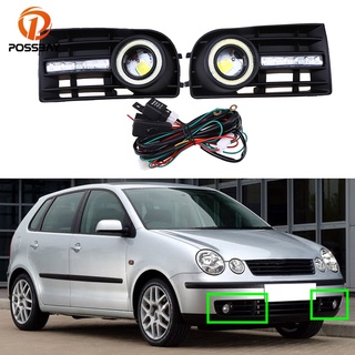 ขายดี ไฟตัดหมอก LED DRL ติดกันชนหน้า สําหรับ VW Polo MK4 9N3 2005-2009