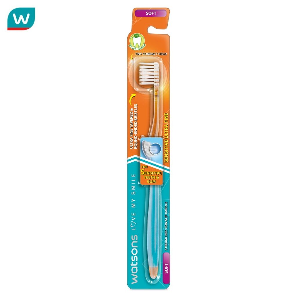Watsons วัตสัน แปรงสีฟัน เซนซิทีฟ อัลตร้า ไฟน์ (ซอฟท์) 1ด้าม.