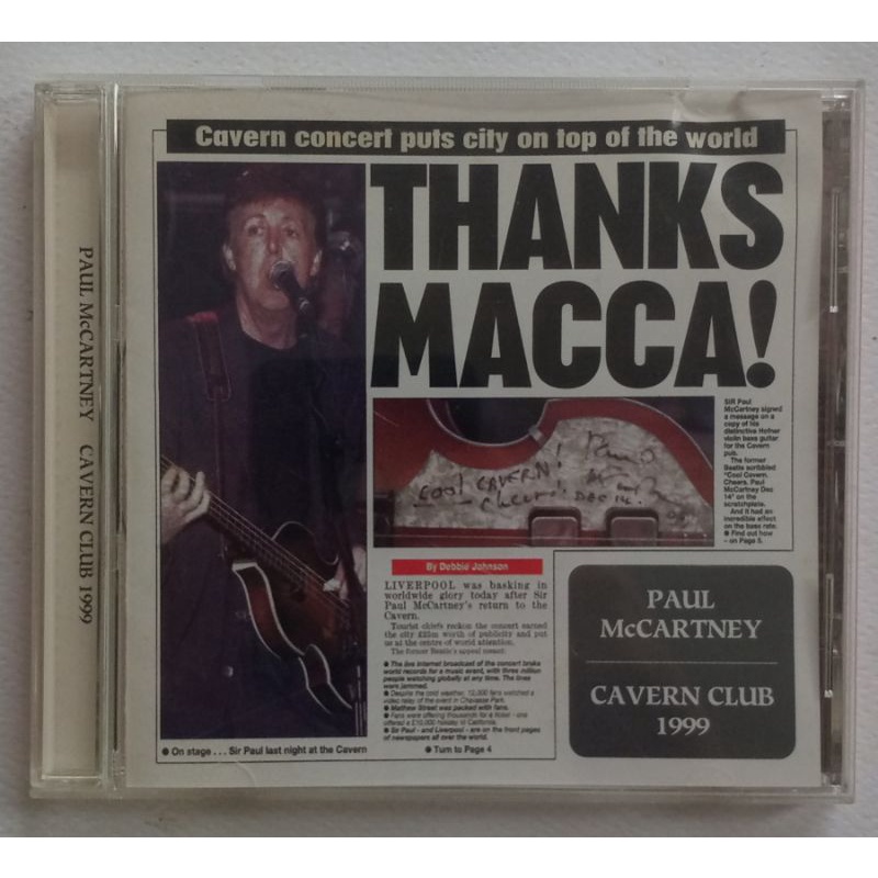 ซีดีเพลง PAUL McCARTNEY Cavern Club 1999 (Live/Concert) *RARE* CD Music