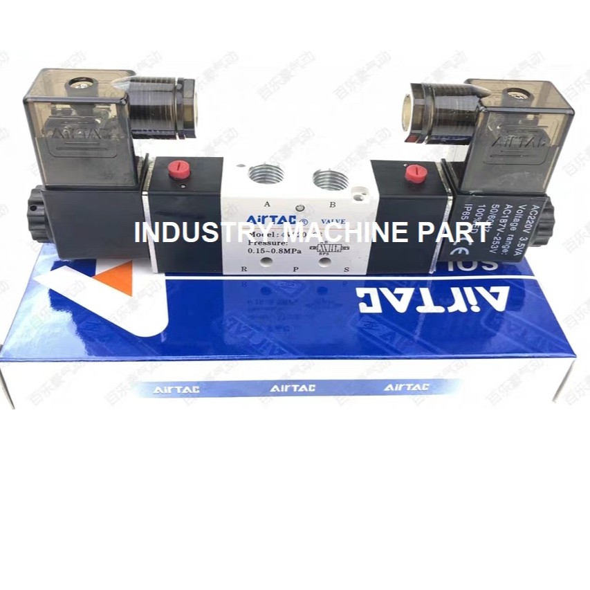 โซลินอยด์ วาล์ว 5/2รู  รุ่น 4v 220-08 (AC220v)  (DC24v)