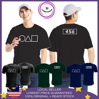 เสื้อยืดคอกลม ผ้าฝ้าย 100% พิมพ์ลายเกมหมึก Lelaki Baju Viral สําหรับผู้ชาย และผู้หญิง 456 001 218