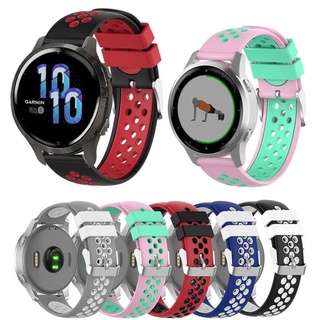 สายนาฬิกาข้อมือซิลิโคน 18 มม. สําหรับ Garmin Venu 2S/GarminMove 3S/vivoactive 4s/GarminActive S