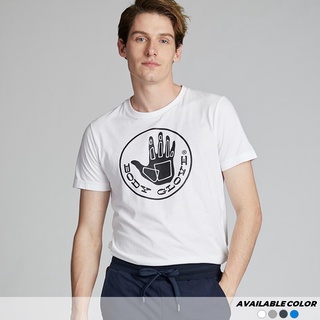 BODY GLOVE Sport Casual Cotton Men Crew Neck TEE เสื้อคอกลมผู้ชาย สีขาว White