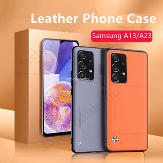 เคสโทรศัพท์มือถือหนัง PU TPU นิ่ม กันกระแทก ปิดด้านหลัง สําหรับ Samsung Galaxy A13 A23 LTE A33 A53 A73 A 13 A 23 A 33 A 53 A 73 4G 5G