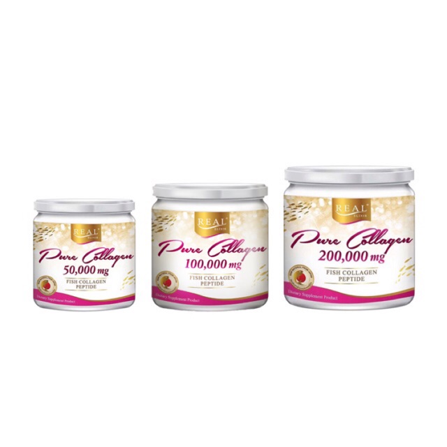 Real Elixir Pure Collagen 50,000 mg / 100,000 mg. / 200,000 mg. เรียว อิลิคเซอร์ เพียว คอลลาเจน