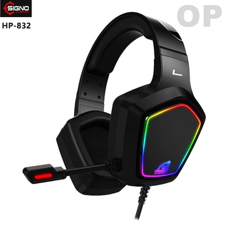 หูฟังเกมมิ่ง SIGNO HP-832 STRIKER หูฟังคอม Gaming Headset USB เสียง Virtual Surround 7.1 ประกัน 2 ปี