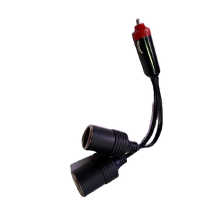 สายต่อจุดบุห รี่ ในรถยนต์ตัวผู้ 1 หัว ออกเป็นตัวเมีย 2 หัว  ใช้ไฟ  12 V